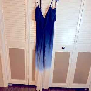 Long ombré blue dress
